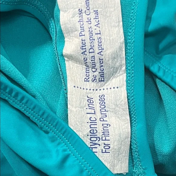 🎉HP 🎉Time and Tru Teal One Shoulder Swim One Piece - Picture 7 of 7